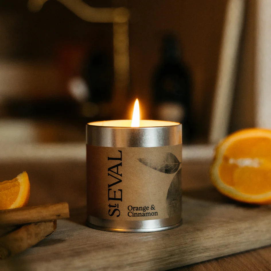 St Eval Tin Candle Orange & Cinnamon - Uneeka